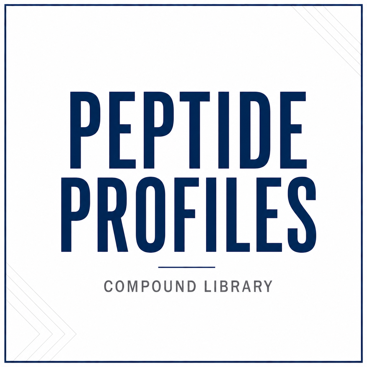 peptide profiles compound library
