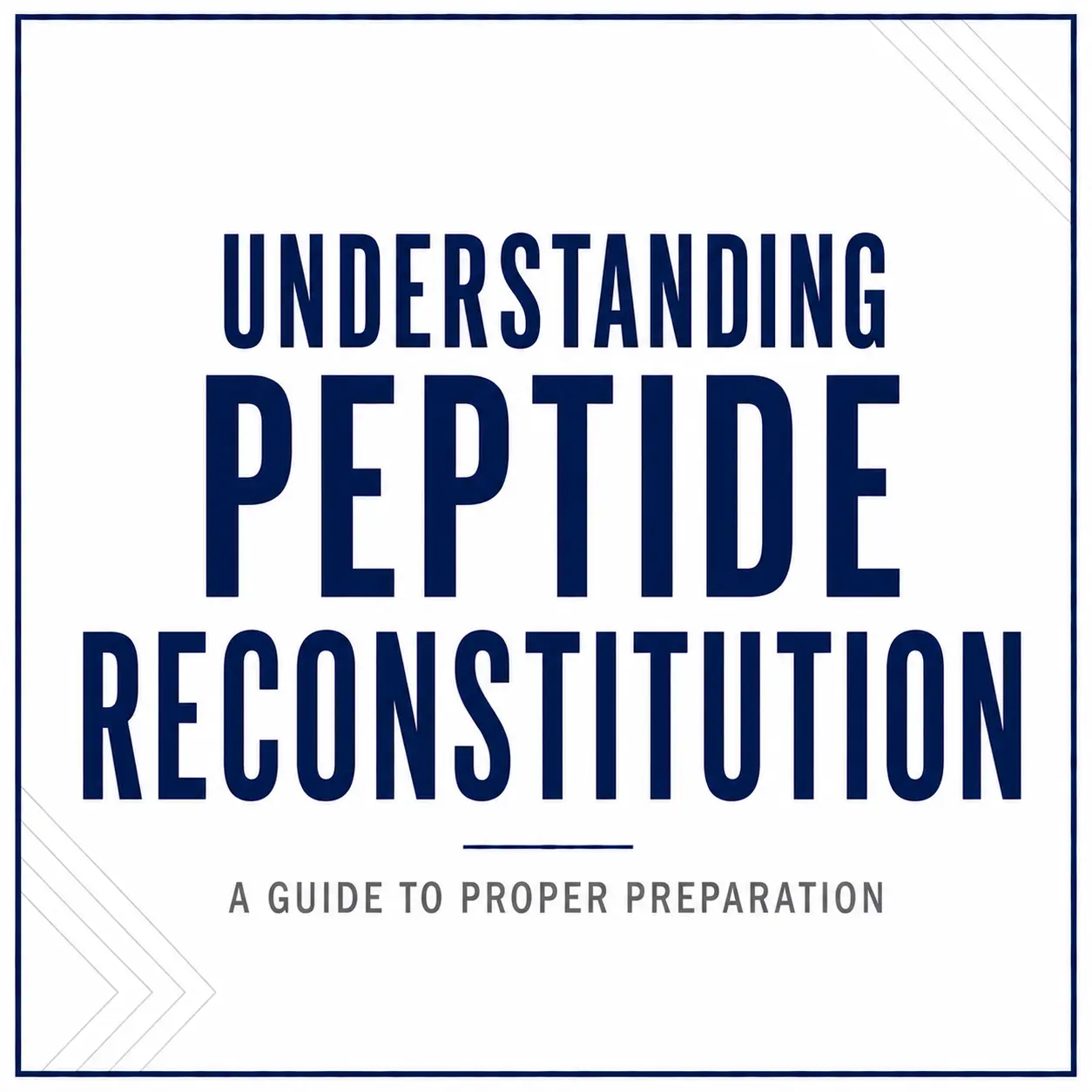peptide reconstitution guide