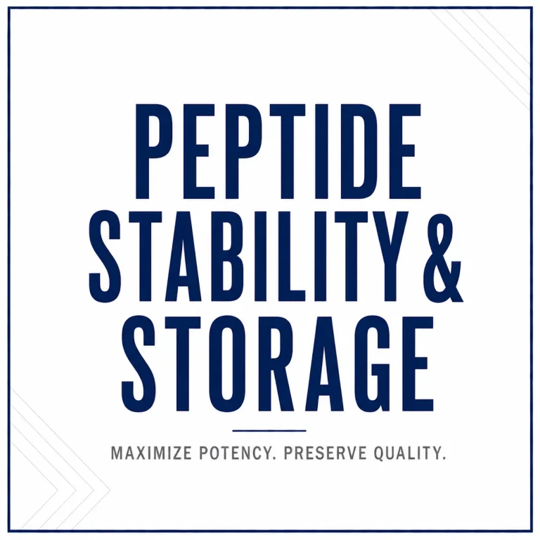 peptide storage and stability guide