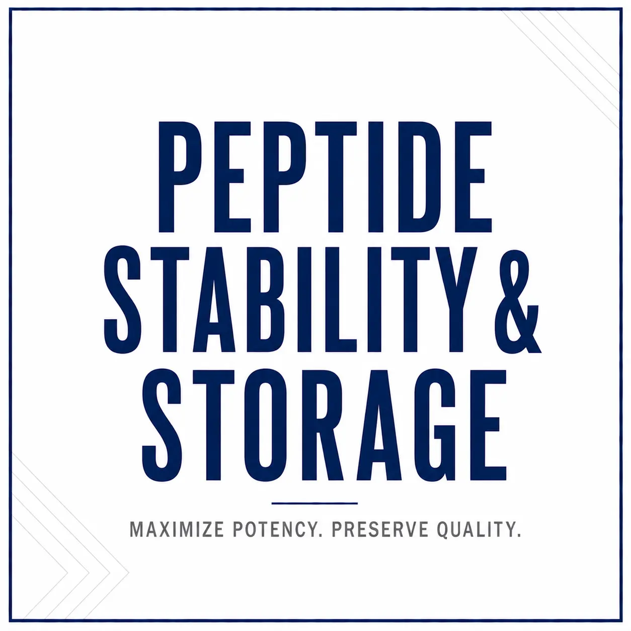 Peptide Stability, Storage, and Handling peptide storage and stability guide